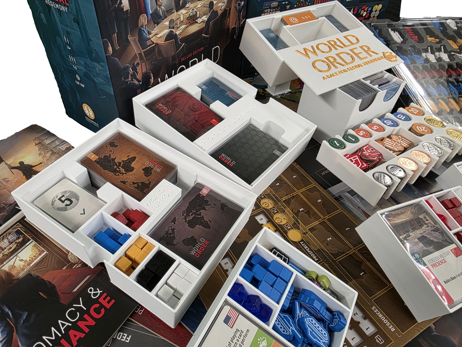World Order Deluxe Edition STL Files | 3D Printable Insert - Fits expansions