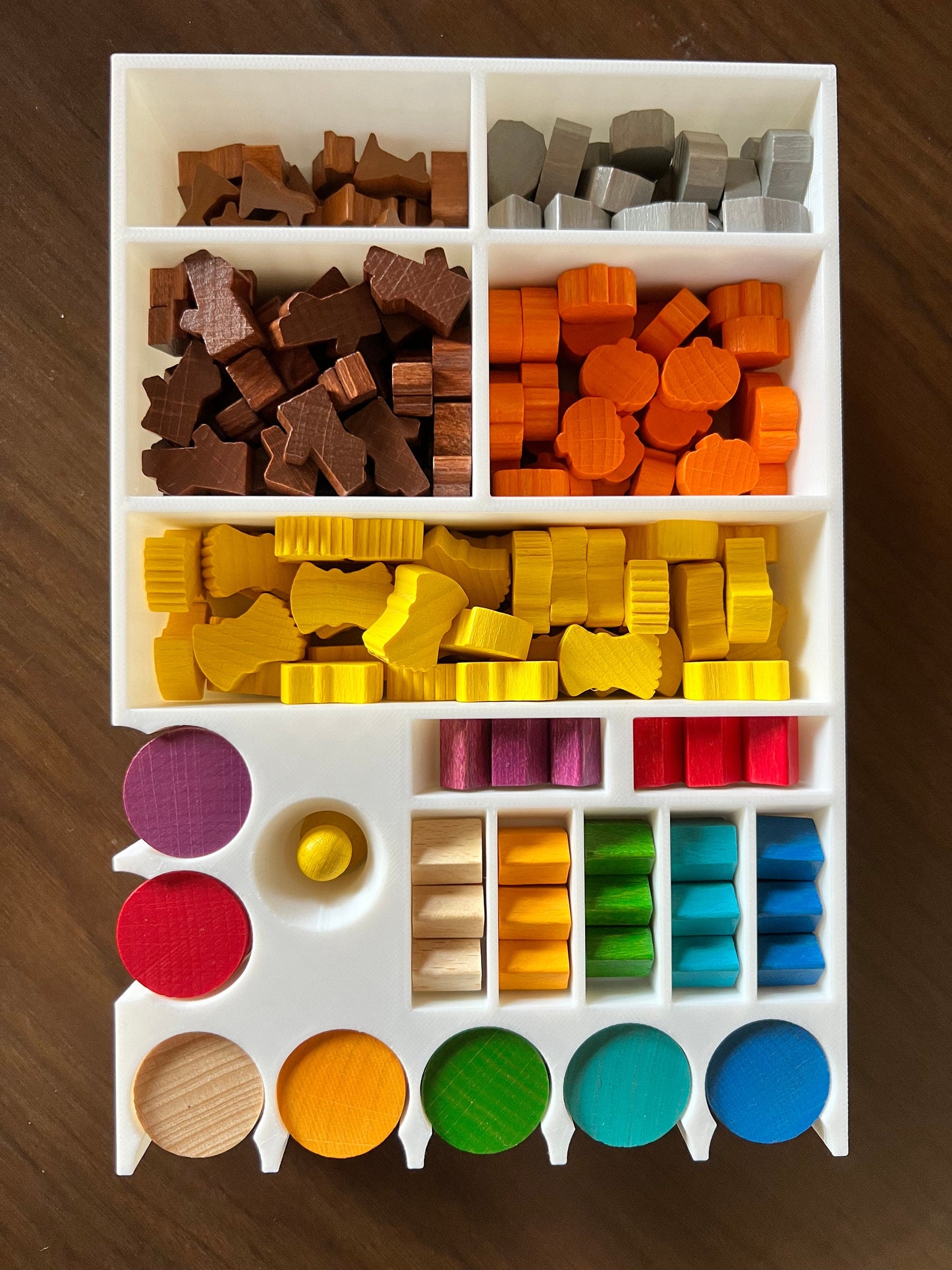 Caverna Board Game Organizer - Insert - Premium Storage Solution - Sleeved Version STL file for 3D Printing