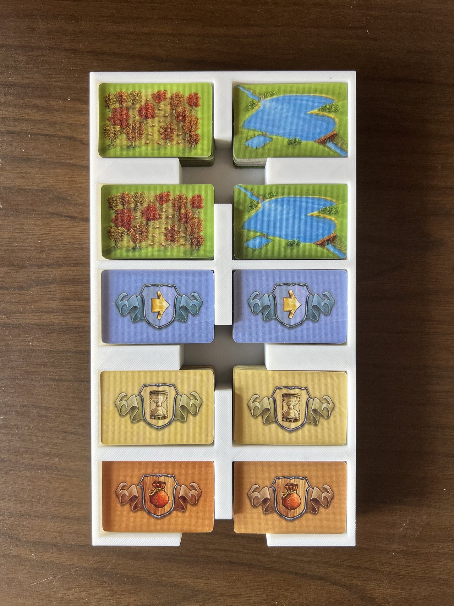 Glass Road Board Game Organizer - Insert - Premium Storage Solution - Sleeved Version - STL file for 3D Printing