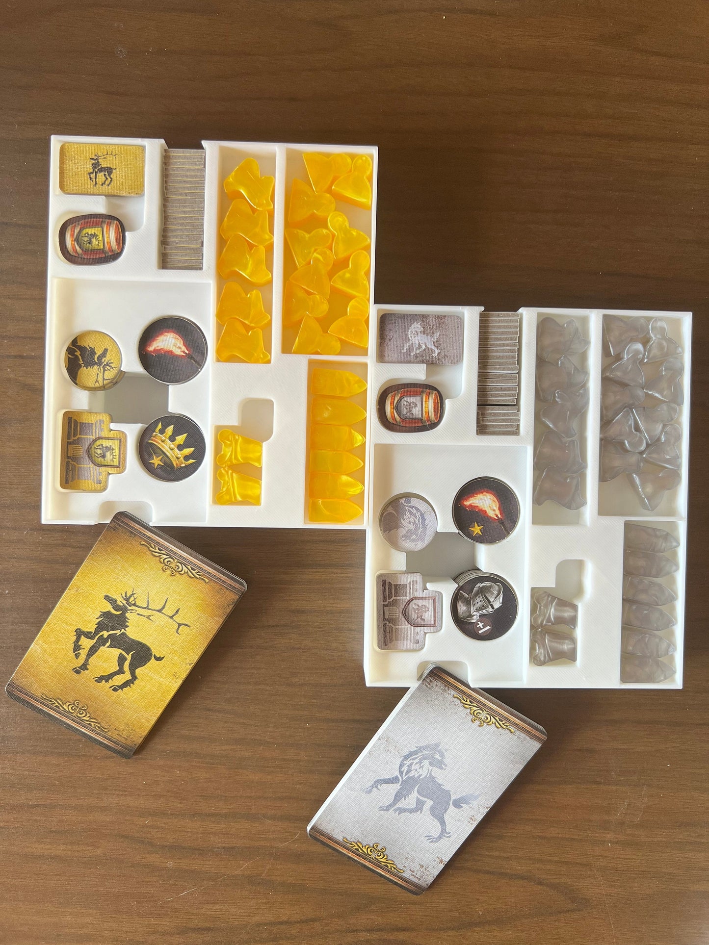Game of Thrones Board Game Organizer - Insert - Premium Storage Solution - Sleeved Version - STL file for 3D Printing