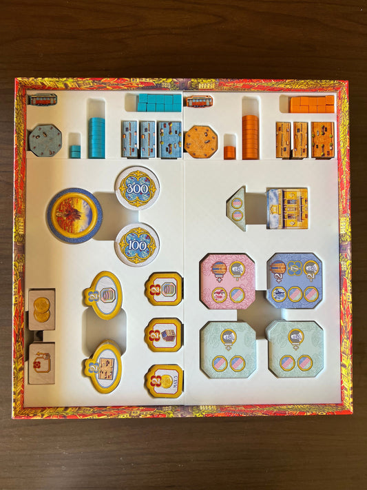 Barcelona Board Game Organizer - Insert - Premium Storage Solution - SLEEVED Version - STL file for 3D Printing