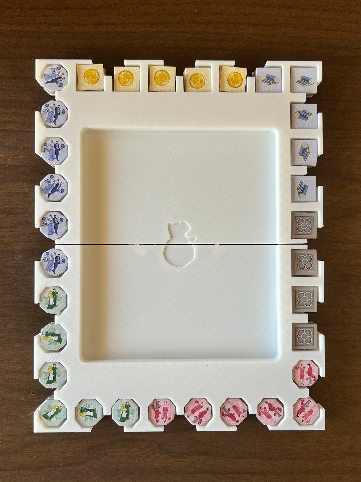 Barcelona Board Game Organizer - Insert - Premium Storage Solution - SLEEVED Version - STL file for 3D Printing