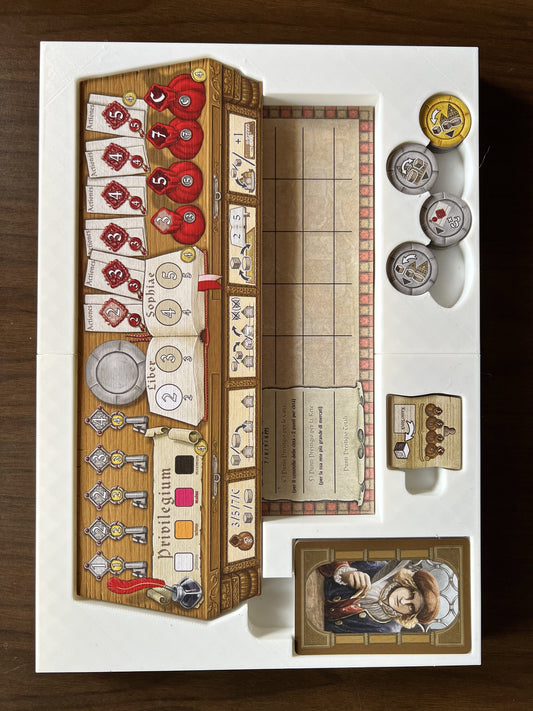 Hansa Teutonica Board Game Organizer - Insert - Premium Storage Solution - SLEEVED Version - STL file for 3D Printing