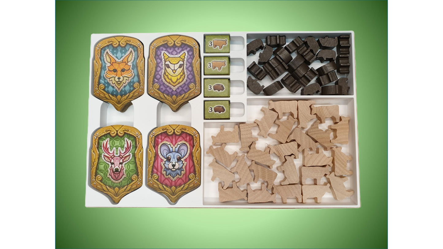 Black Forest Board Game Organizer, Board game Insert, STL file for 3D Printing