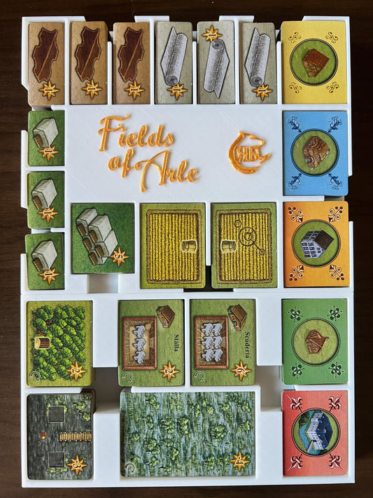 Fields of Arle Big Box Board Game Organizer - Insert - Premium Storage Solution - STL file for 3D Printing