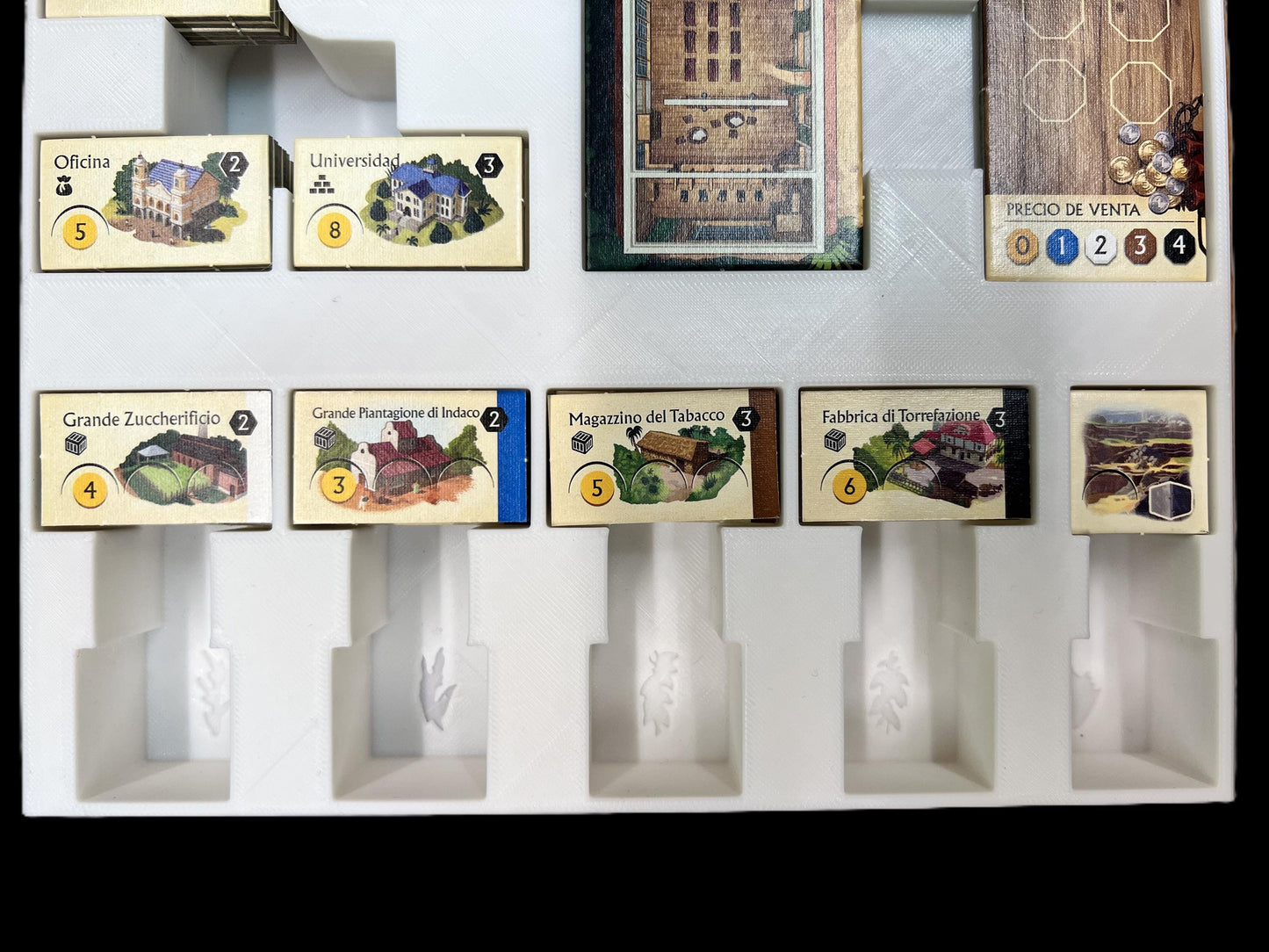 Puerto Rico Board Game Organizer - Insert - Premium Storage Solution - STL file for 3D printing