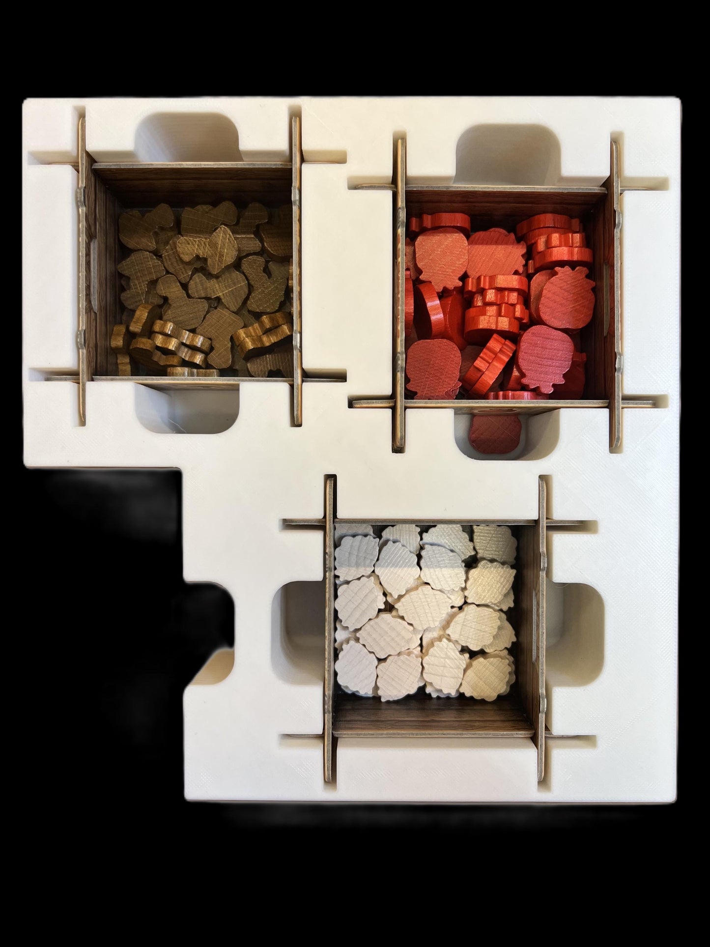 Reykholt Board Game Organizer - Insert - Premium Storage Solution - SLEEVED Version - STL file for 3D Printing
