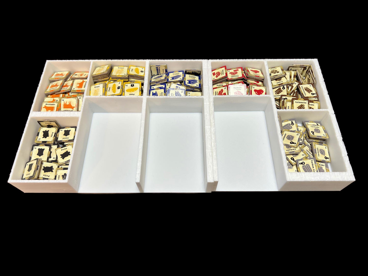 Le Havre Board Game Organizer - Insert - Premium Storage Solution - SLEEVED Version - STL file for 3D Printing