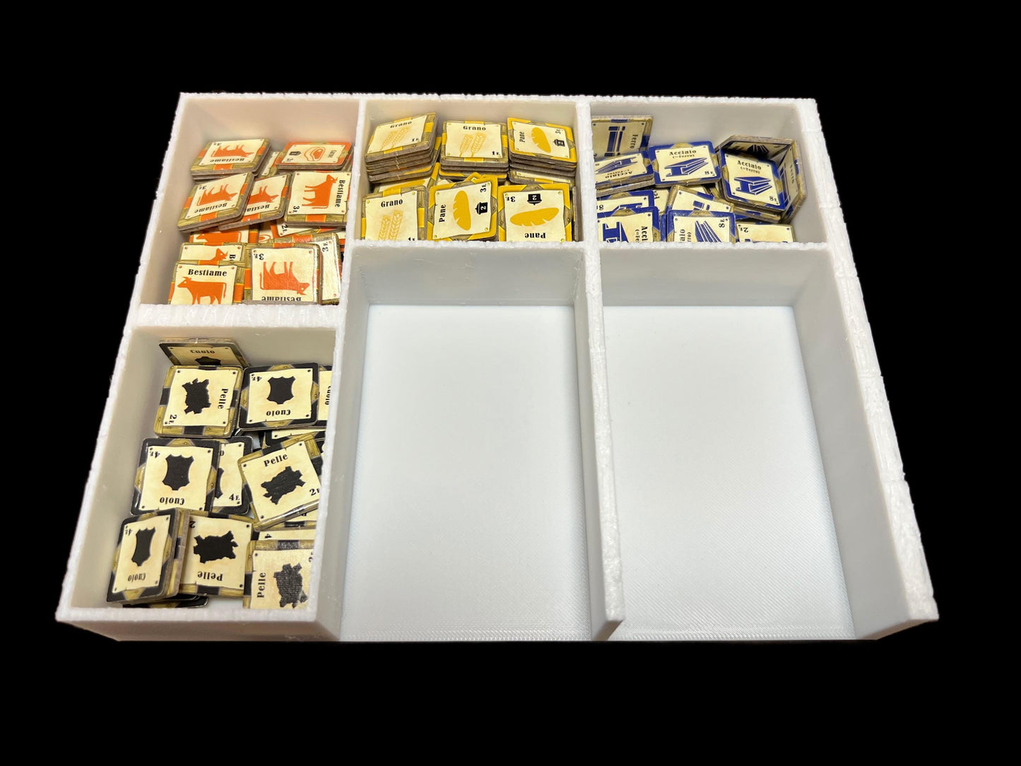 Le Havre Board Game Organizer - Insert - Premium Storage Solution - SLEEVED Version - STL file for 3D Printing