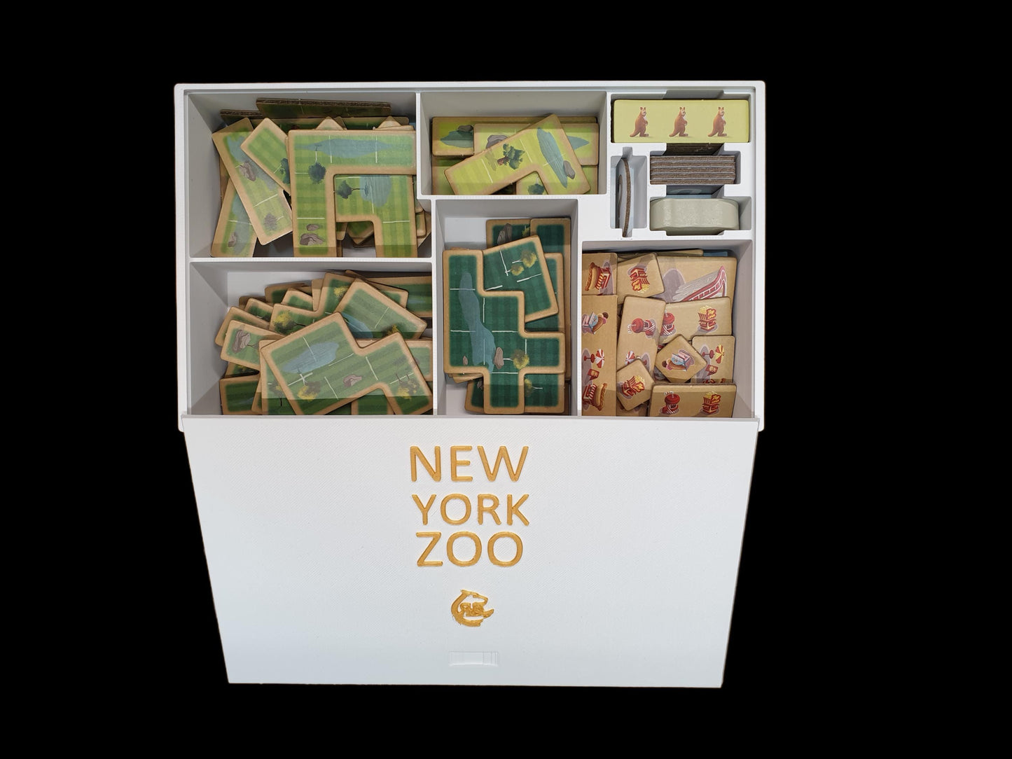 New York Zoo Board Game Organizer - Insert - Premium Storage Solution STL file for 3D Printing
