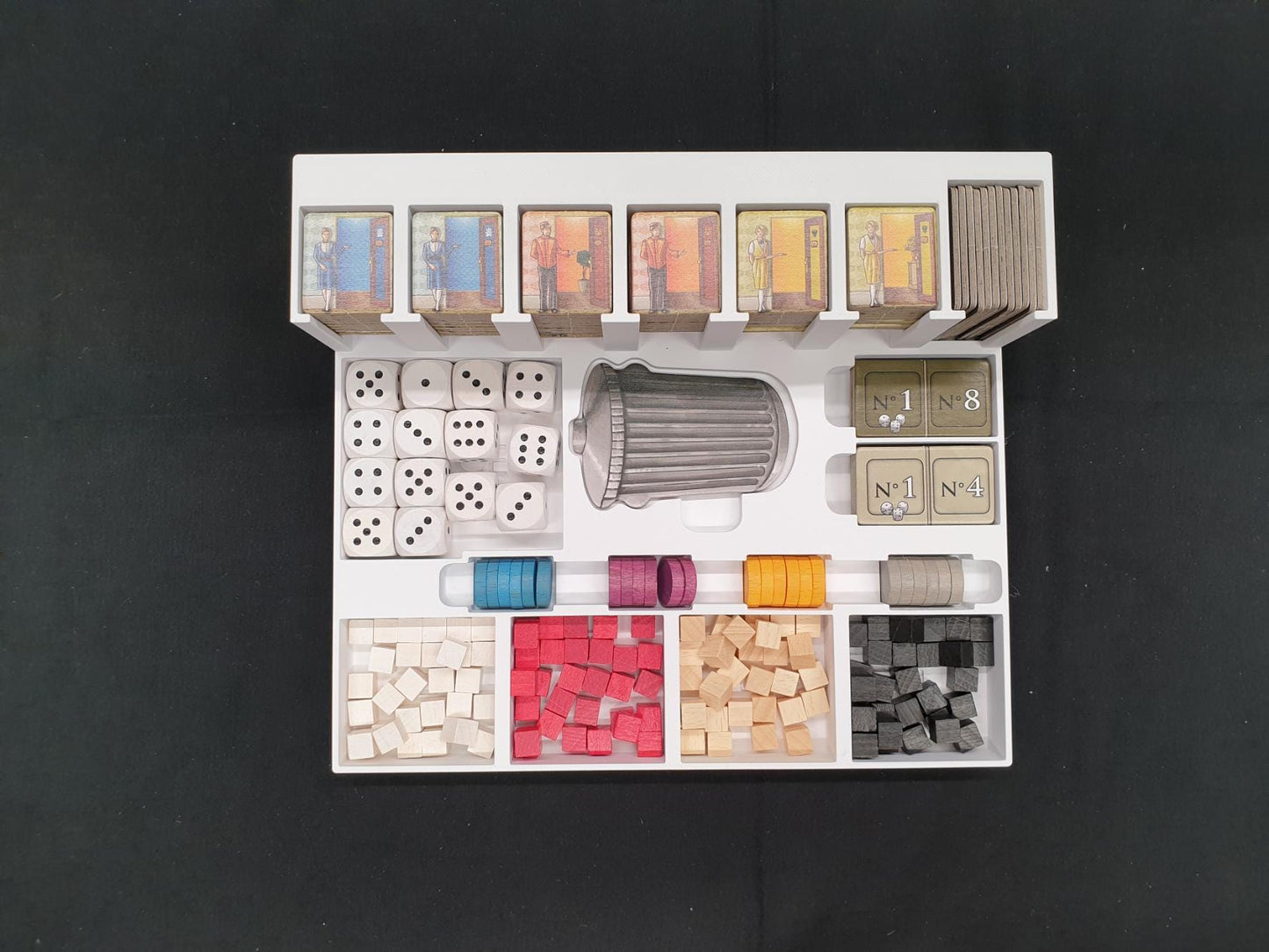 Grand Austria Hotel + Let's Waltz! Expansions with solo mode Organizer- Insert - Premium Solution Sleeved Version - STL file for 3D Printing