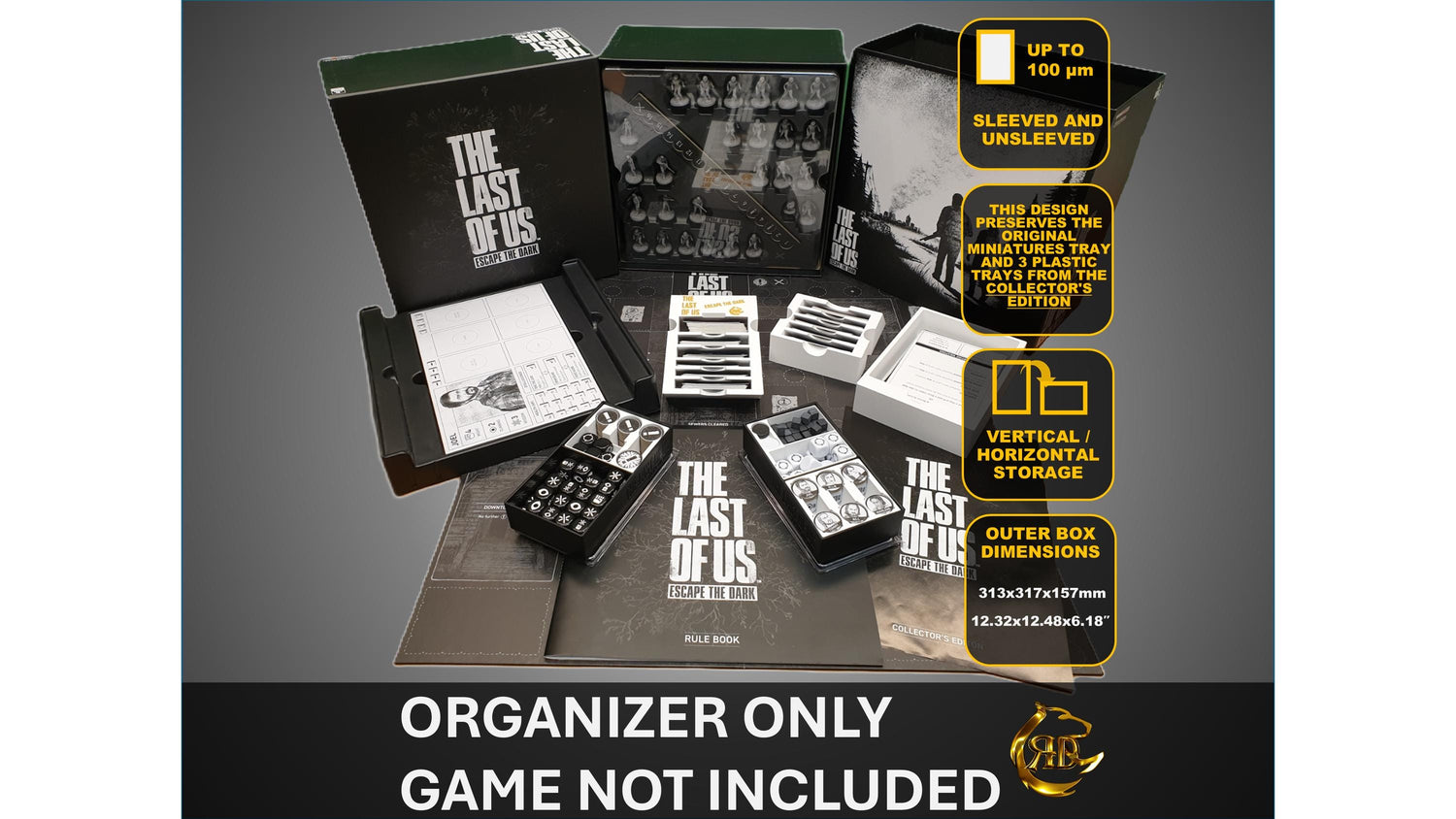 The Last Of Us Board Game Organizer – 3D Printed Insert