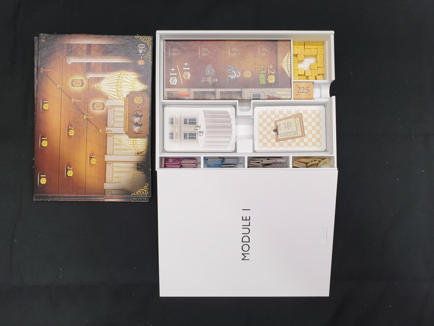 Grand Austria Hotel + Let's Waltz! Expansions with solo mode Organizer- Insert - Premium Solution Sleeved Version - STL file for 3D Printing