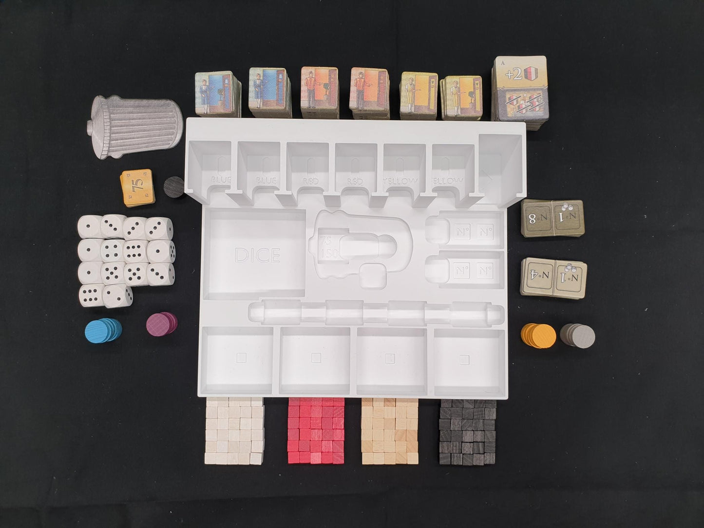 Grand Austria Hotel + Let's Waltz! Expansions with solo mode Organizer- Insert - Premium Solution Sleeved Version - STL file for 3D Printing