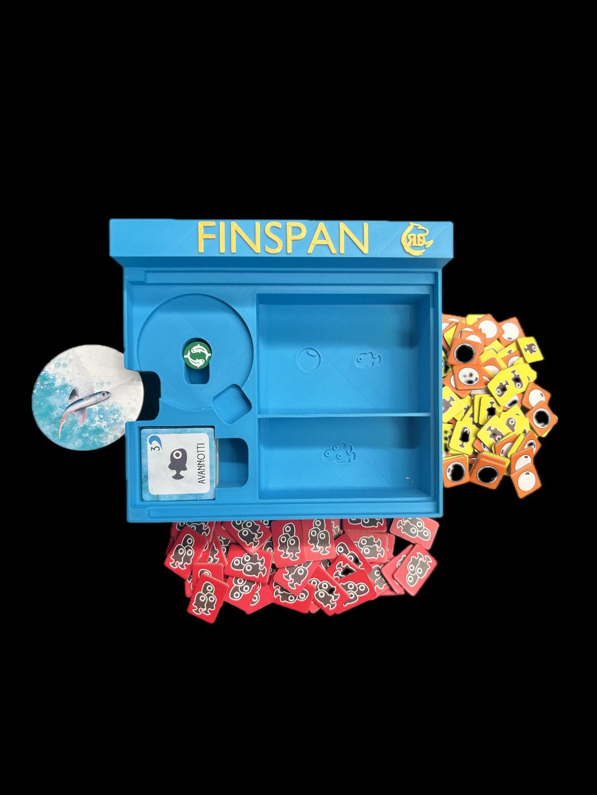 Finspan Board Game Organizer - Insert for Finspan - Premium Storage Solution - STL file for 3D Printing