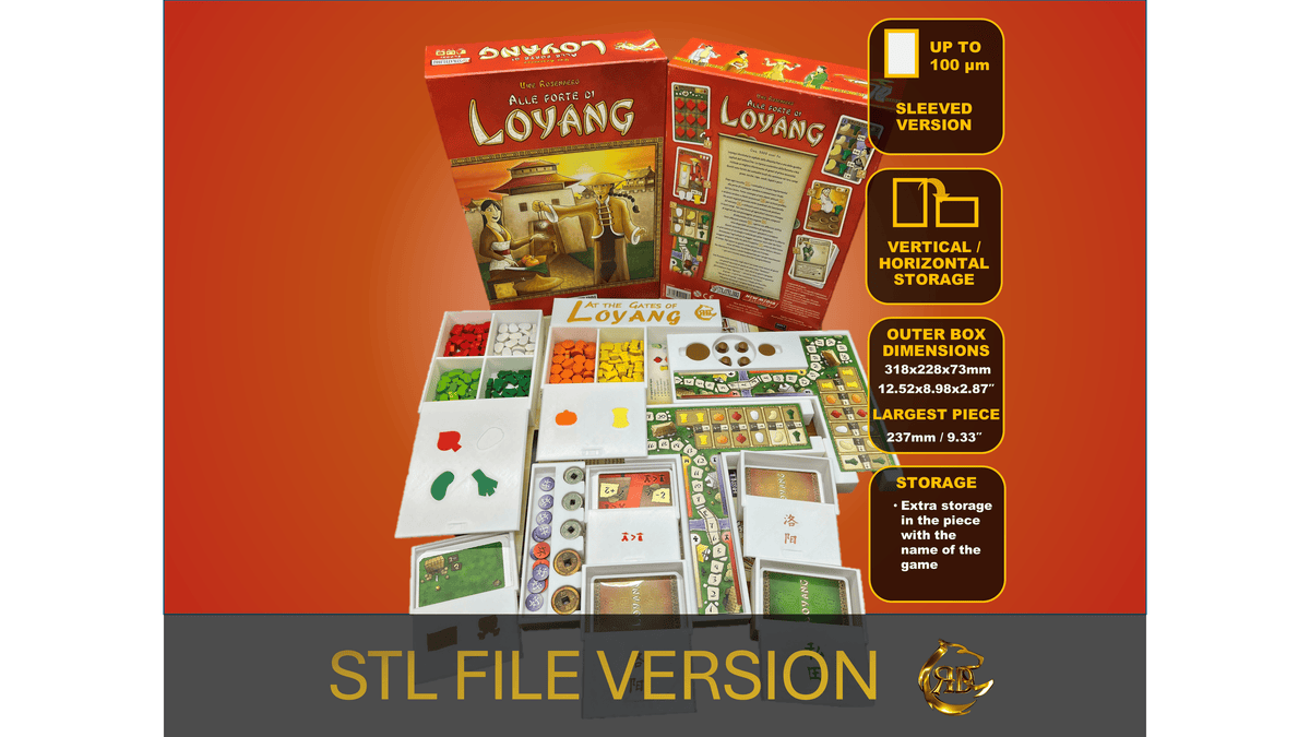 „An den Toren von Loyang“ – Brettspiel-Organizer – STL-Datei zum 3D-Druck