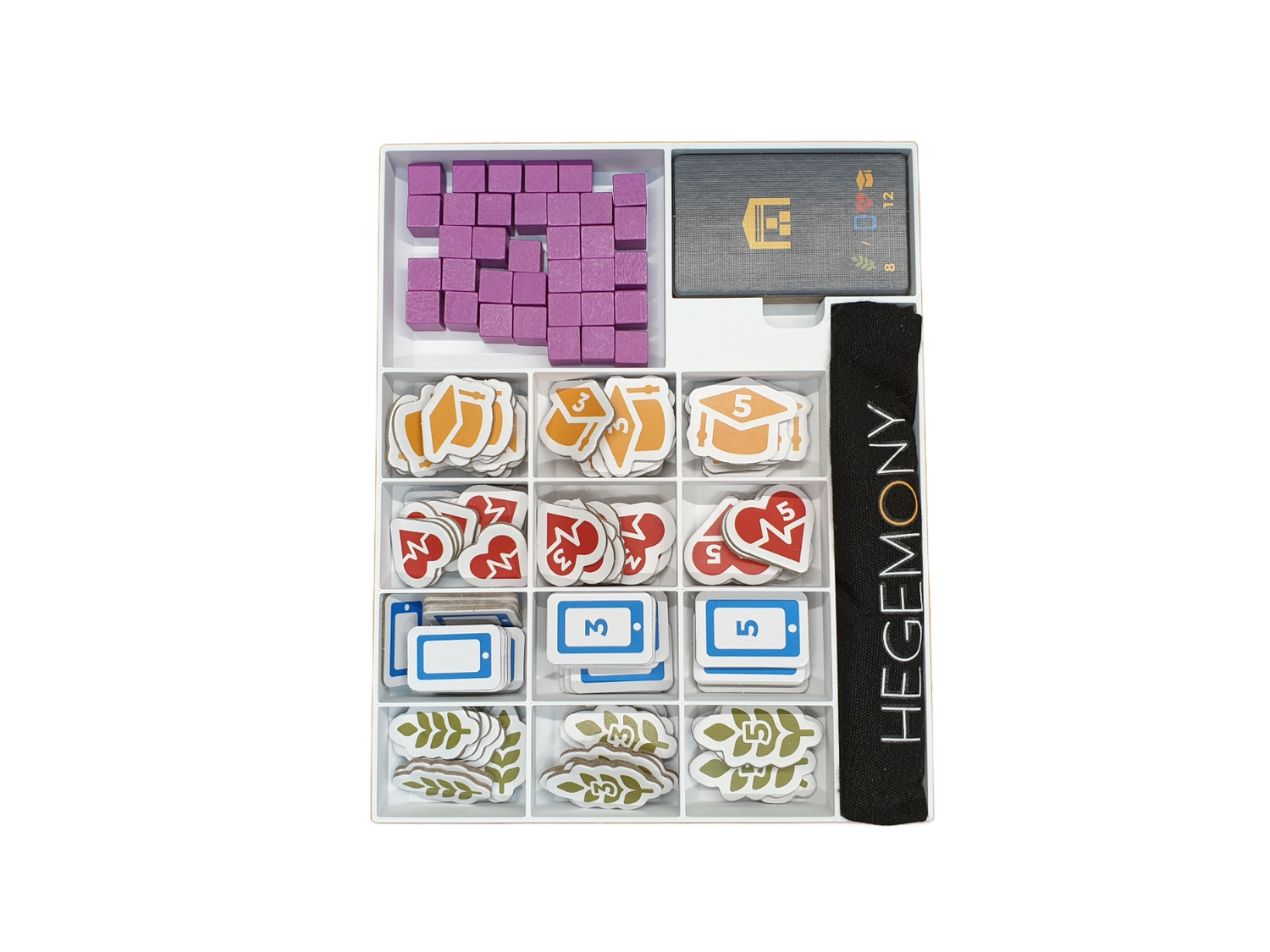 Hegemony and expansions Board Game Organizer - Insert