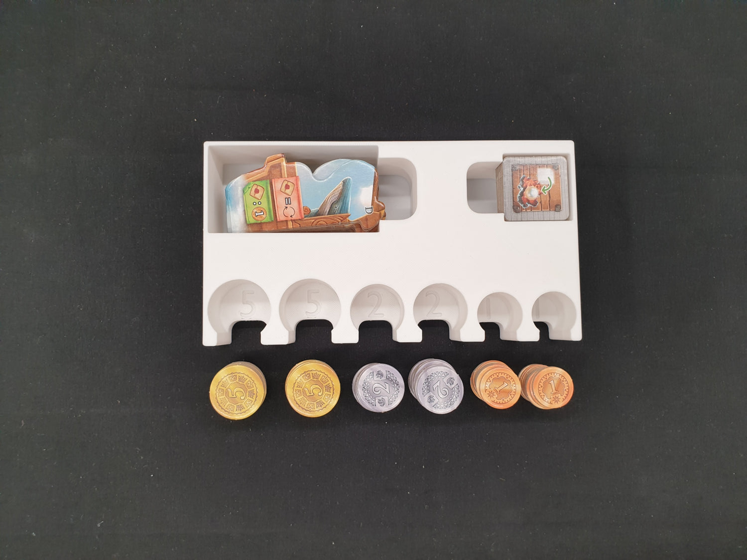 Pirates of Maracaibo Board Game insert, 3d printed organizer