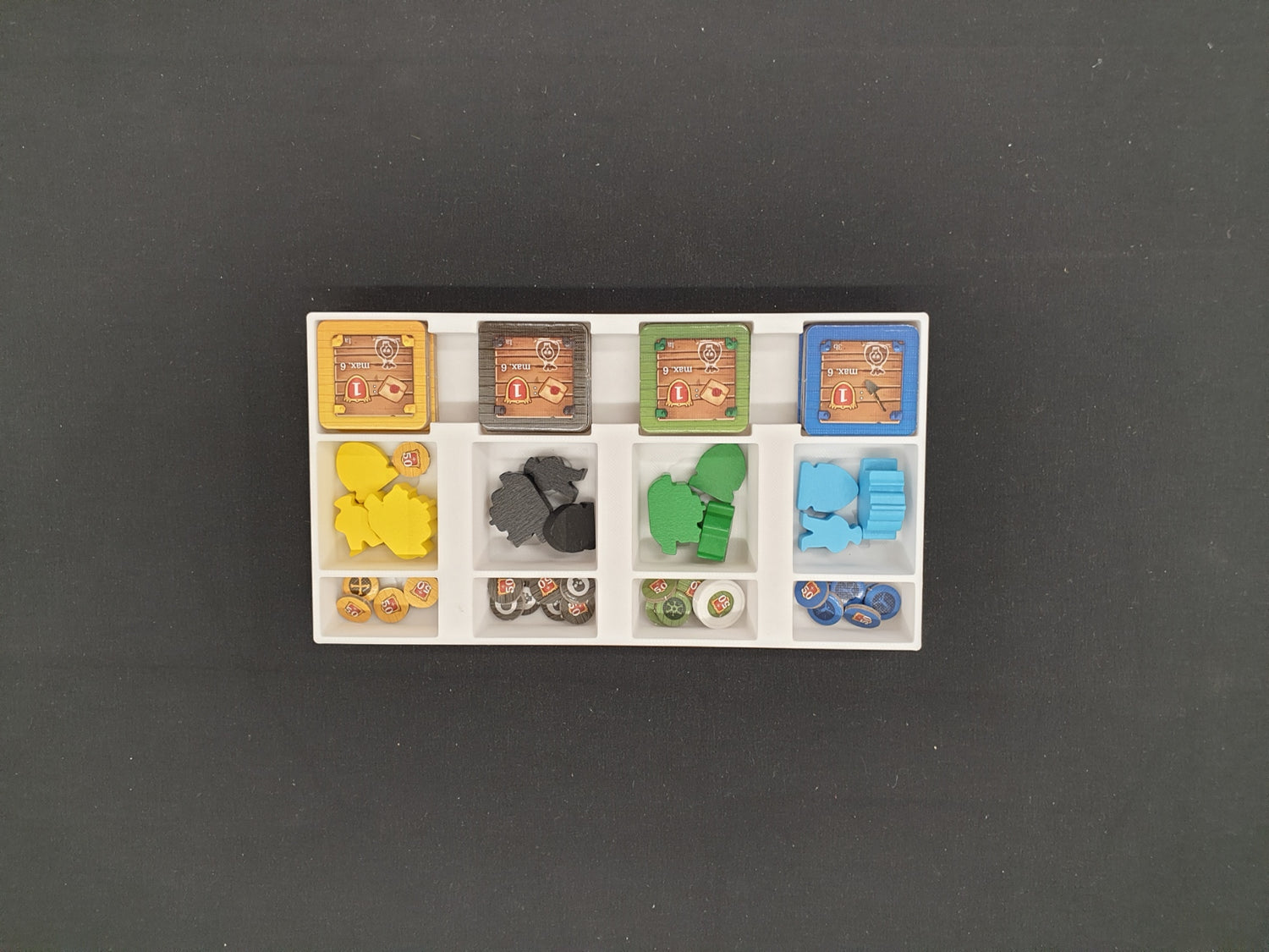 Pirates of Maracaibo Board Game insert, 3d printed organizer