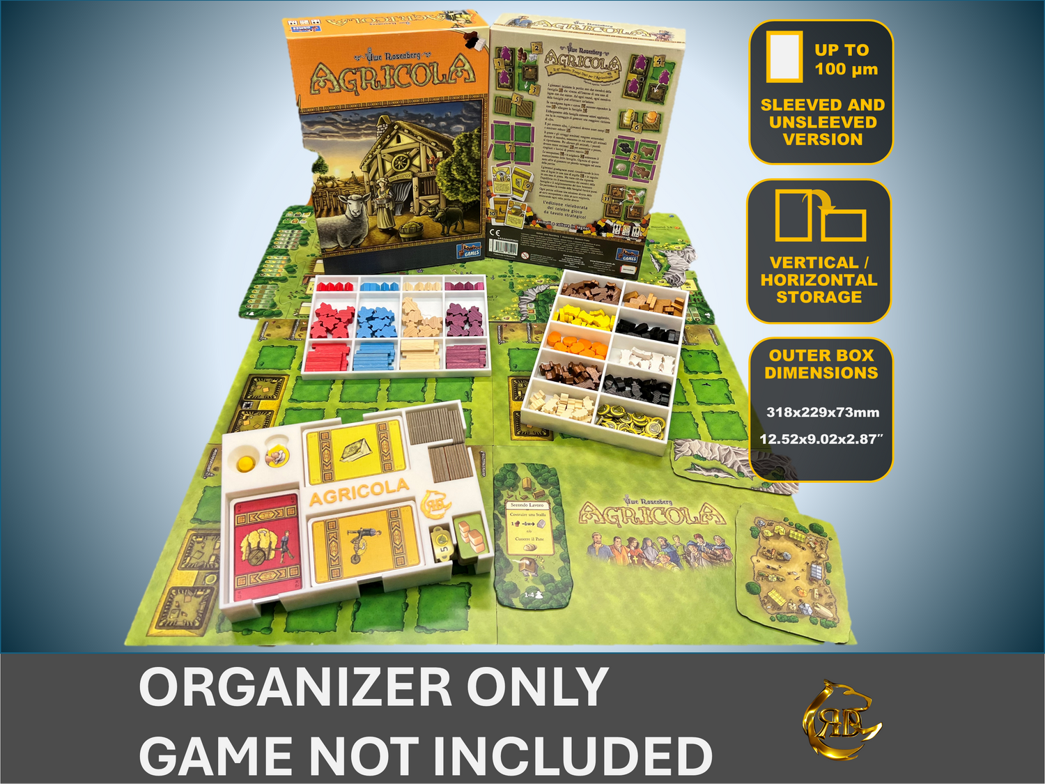 Agricola Board Game Organizer | 3D Printed Storage Insert