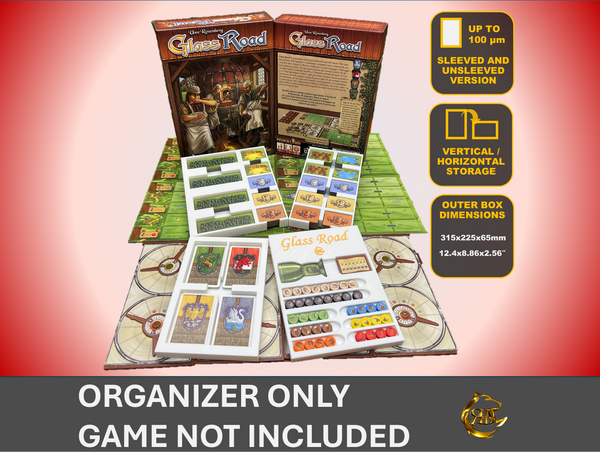 Glass Road Board Game Organizer | 3D Printed Insert
