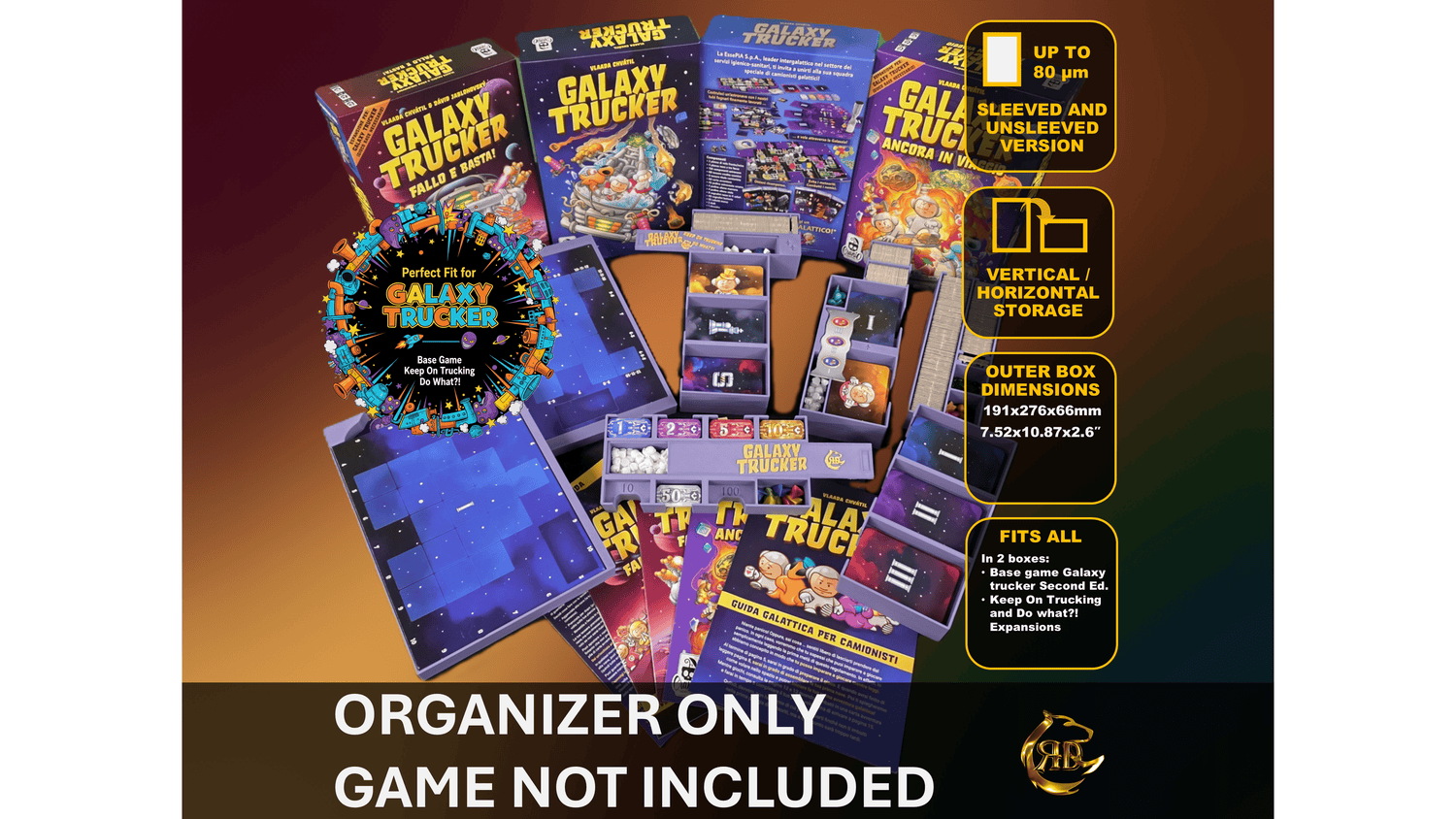 Galaxy Trucker and Expansions 3D Printed Organizer