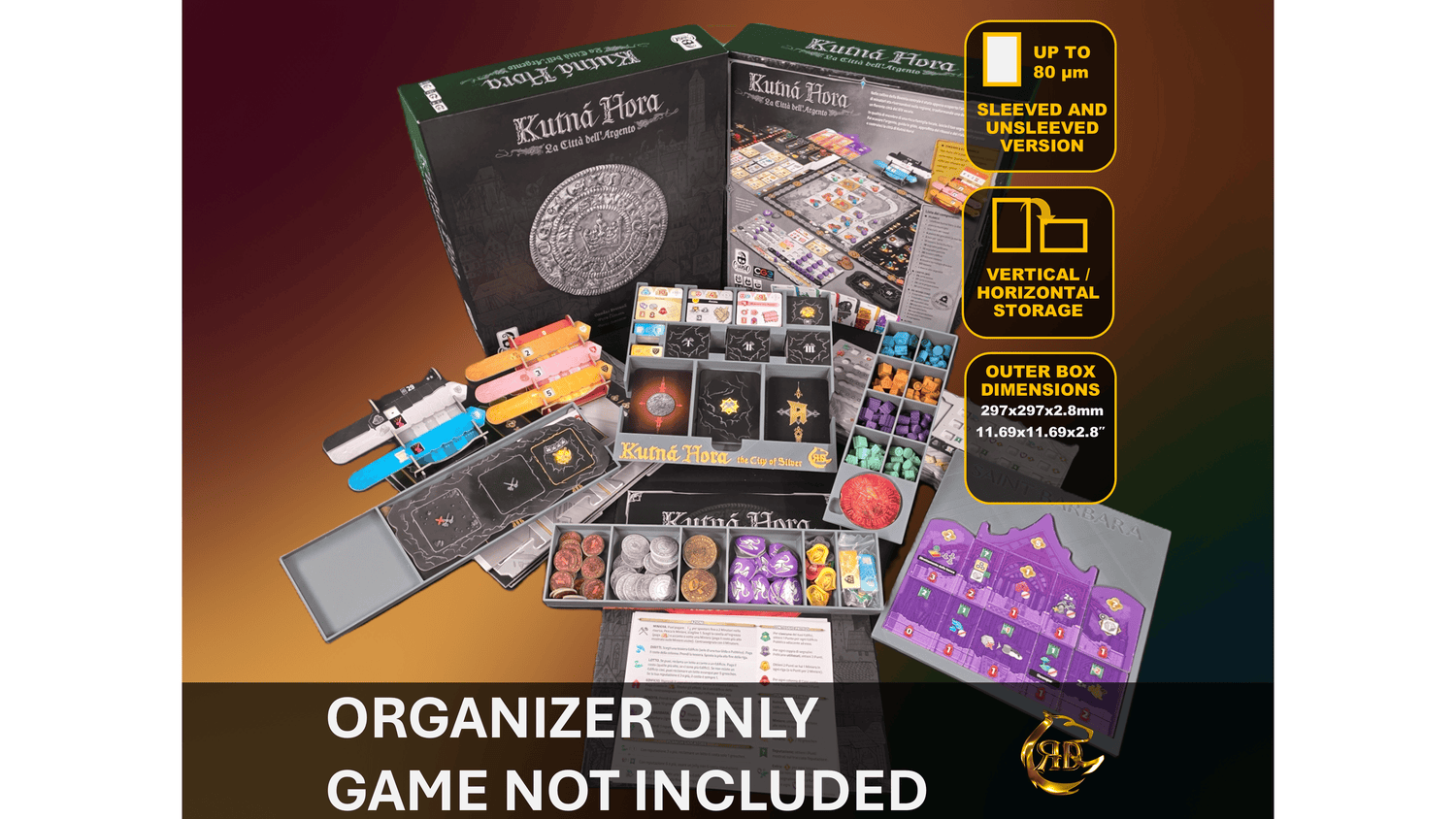 Kutná Hora: The City of Silver 3D Printed Organizer | Insert