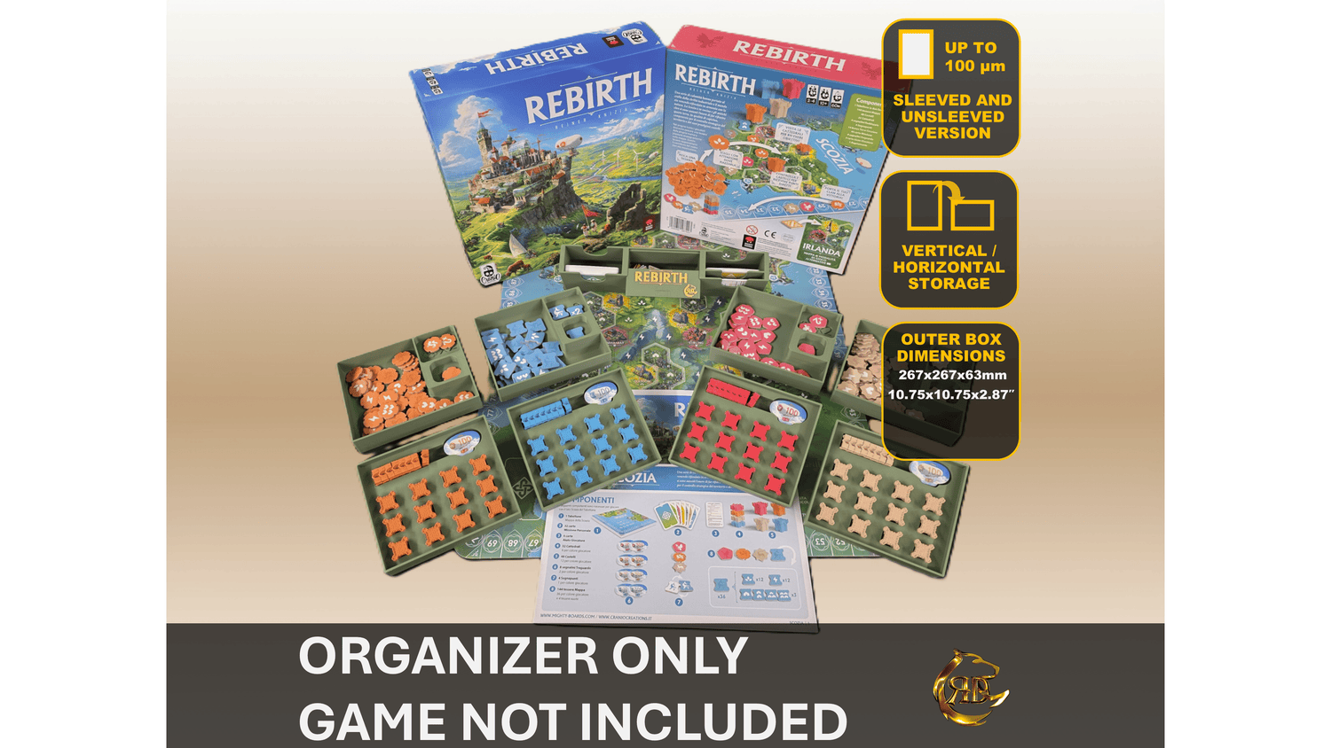 Rebirth Retail Edition 3D Printed Organizer