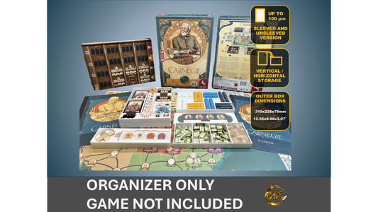 Carnegie Board Game Organizer | Insert | Premium Storage Solution