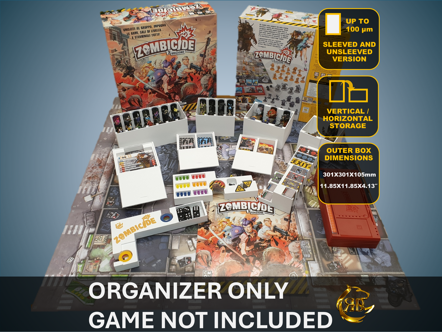 Zombicide 2nd Edition Board Game Organizer | 3D Printed Insert