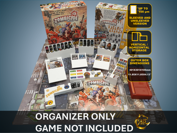 Organizzatore per giochi da tavolo Zombicide 2a edizione | Inserto stampato in 3D