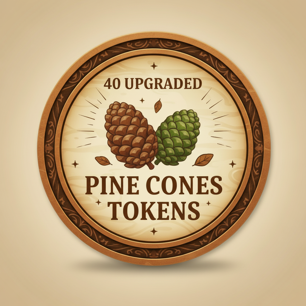 🌲 Nature Token Upgrade: 3D Printed Pine Cone Tokens for Cascadia! 🌿