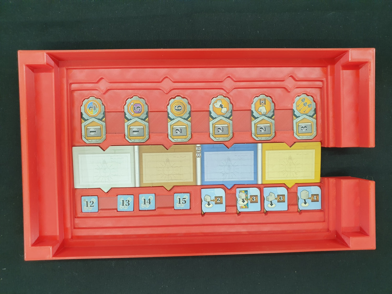 Age of Innovation Terra Mystica Board Game Organizer: inserto stampato in 3D