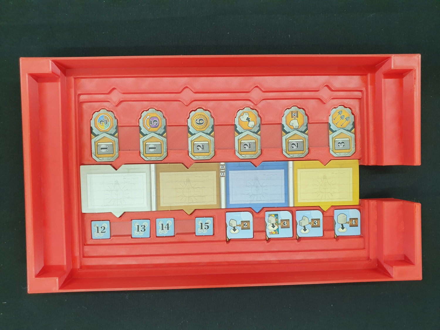 Age of Innovation Terra Mystica Board Game Organizer: inserto stampato in 3D