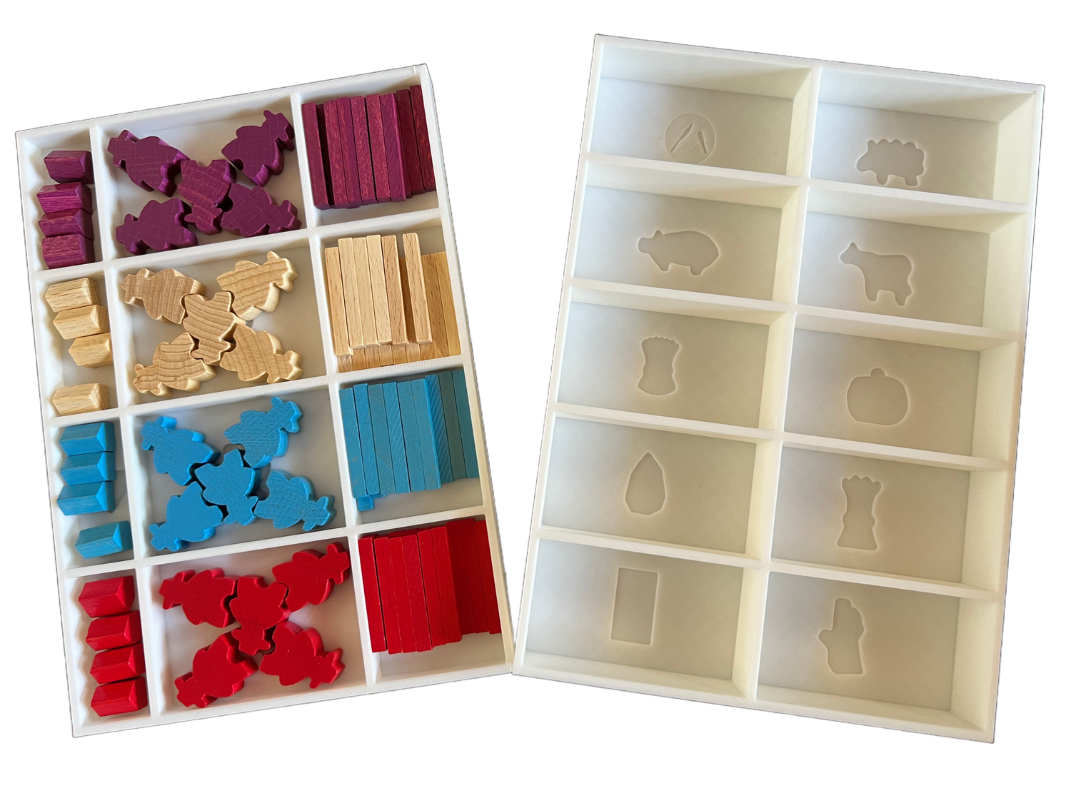 Organizer do gier planszowych Agricola | Wkładka do przechowywania wydrukowana w 3D