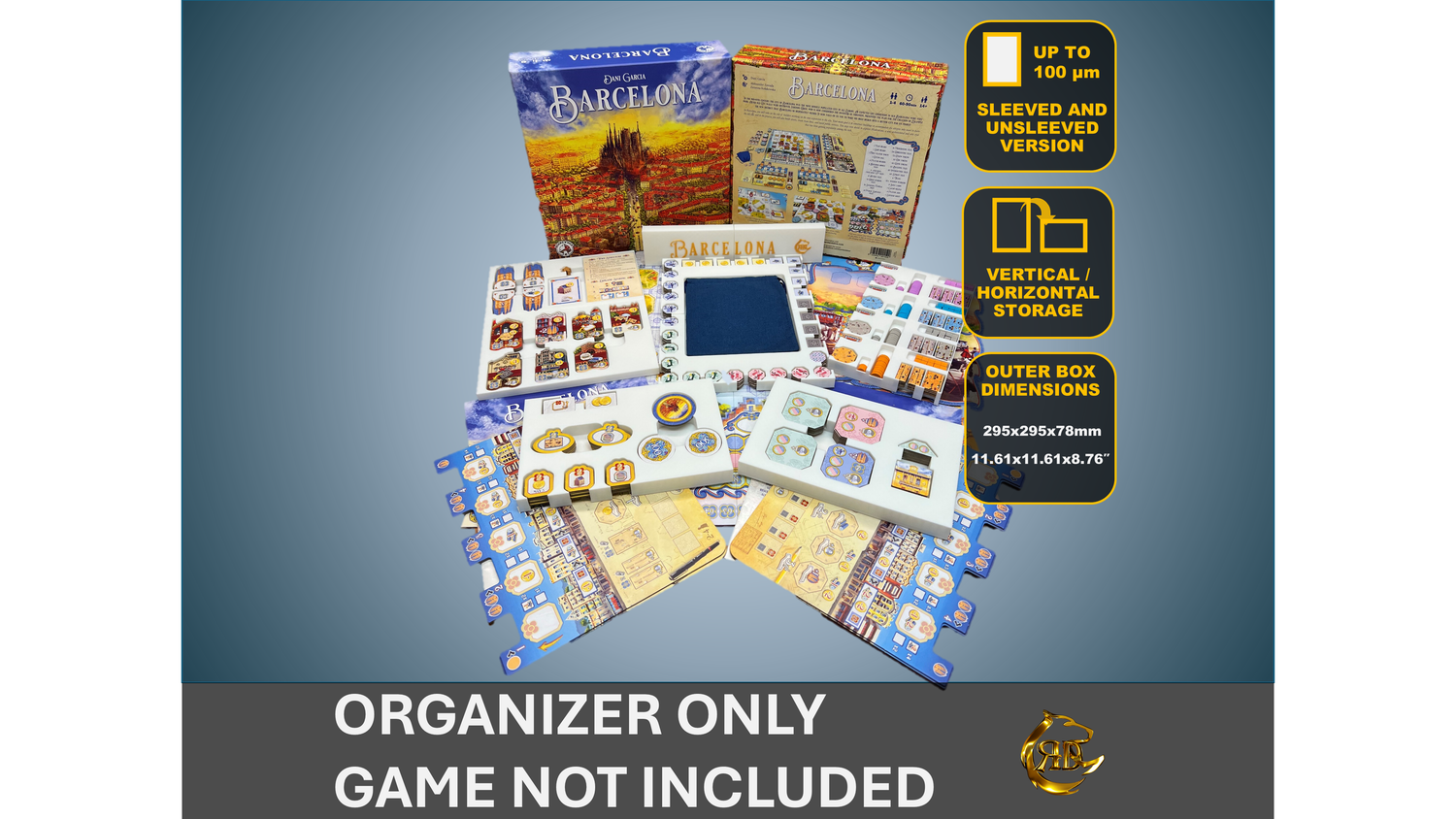 Barcelona Board Game Insert