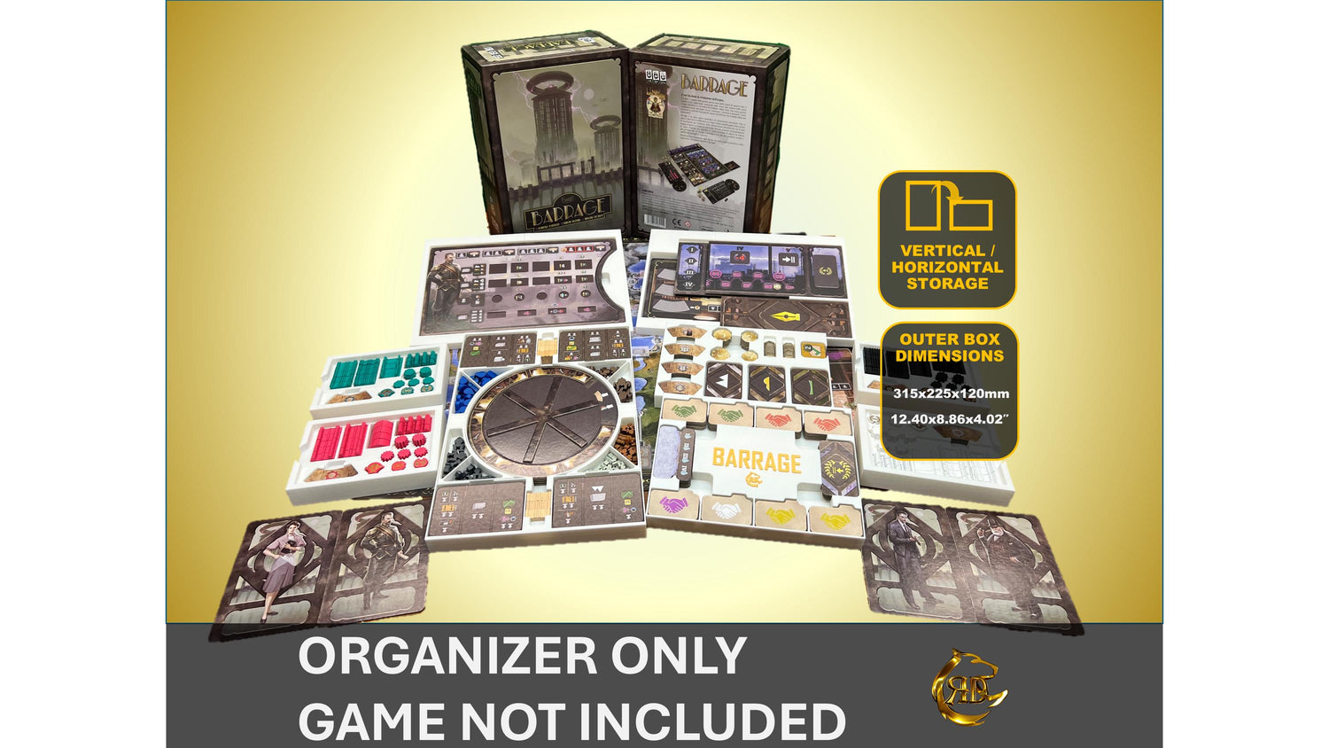 Barrage Board Game Organizer |  Insert