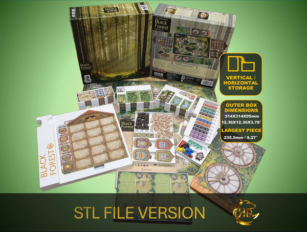 Black Forest Board Game Organizer, STL FILE to 3D print