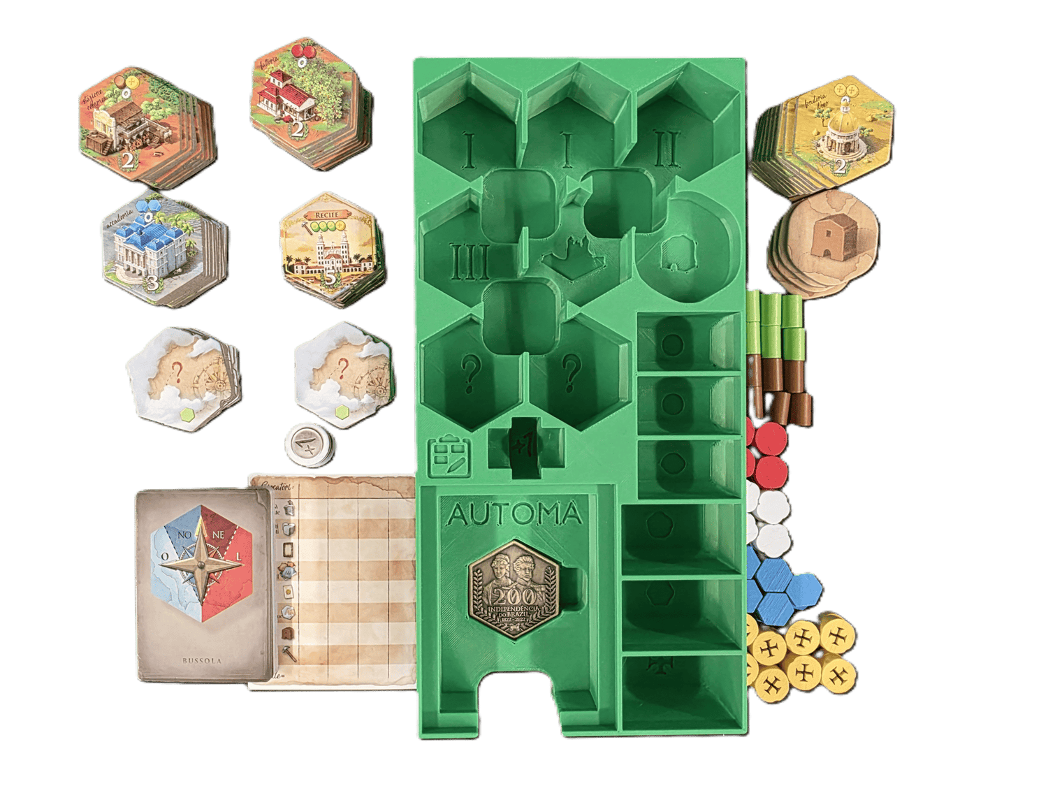 Brazil Imperial 3D Printed Organizer | Insert