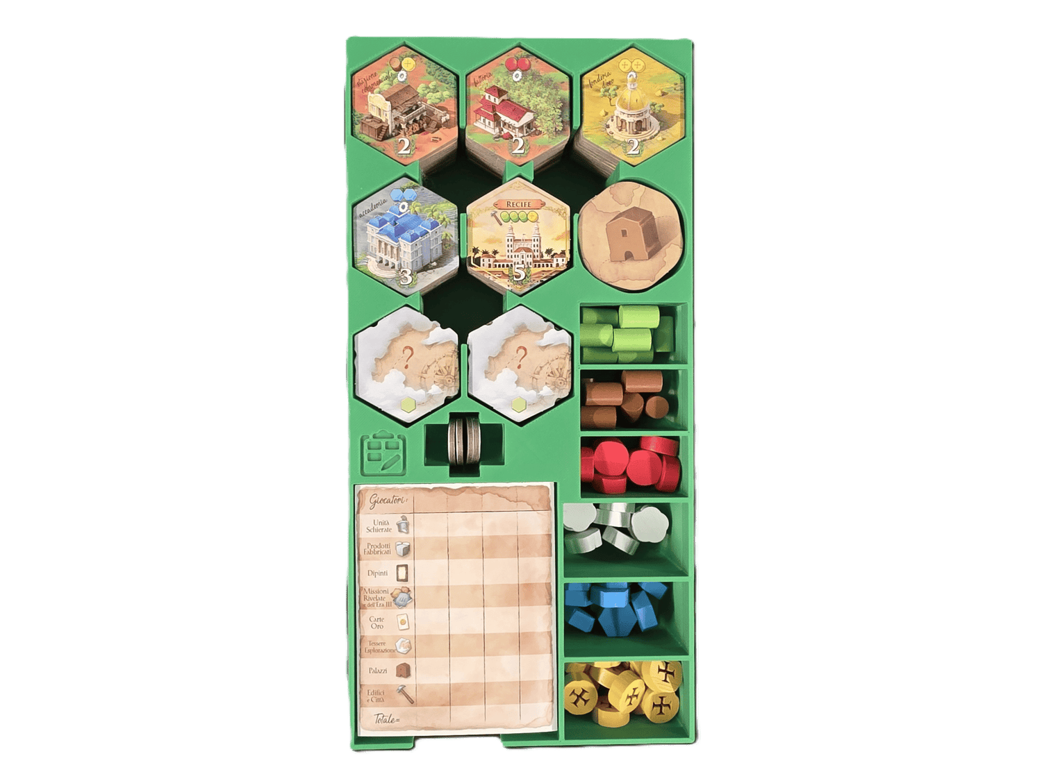 Brazil Imperial 3D Printed Organizer | Insert