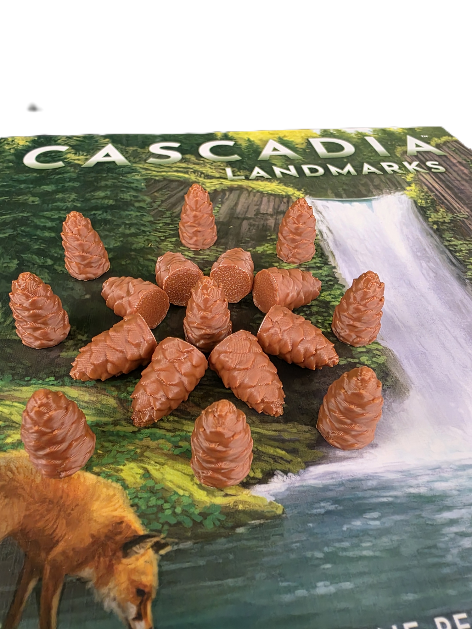 🌲 Nature Token Upgrade: 3D Printed Pine Cone Tokens for Cascadia! 🌿