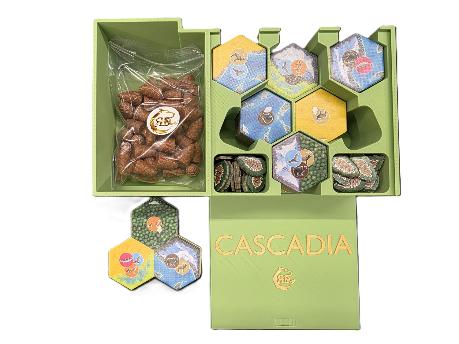 Cascadia Board Game Organizer Insert