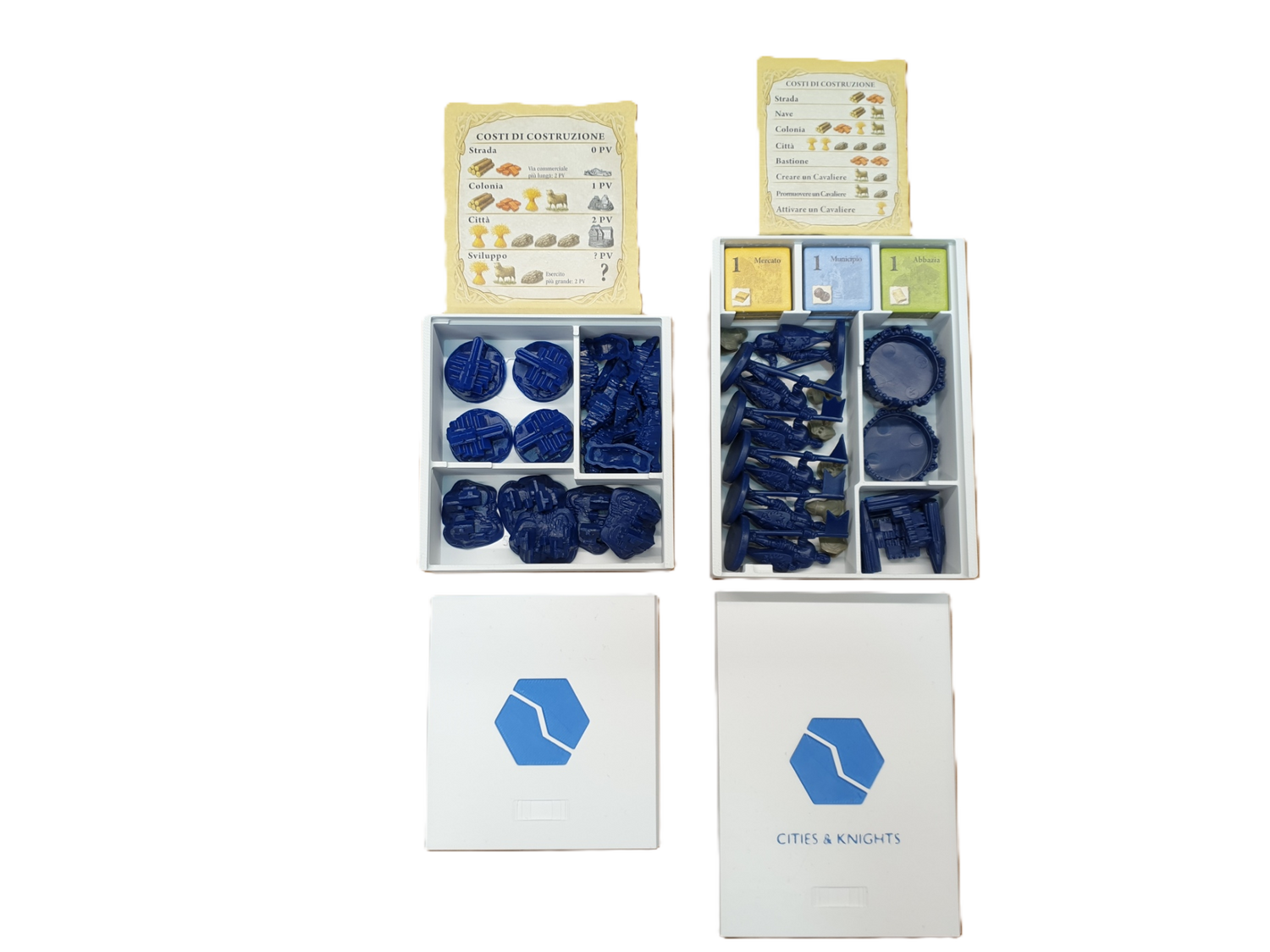 Wkładka do gry planszowej CATAN + Cities & Knights | PLIK STL