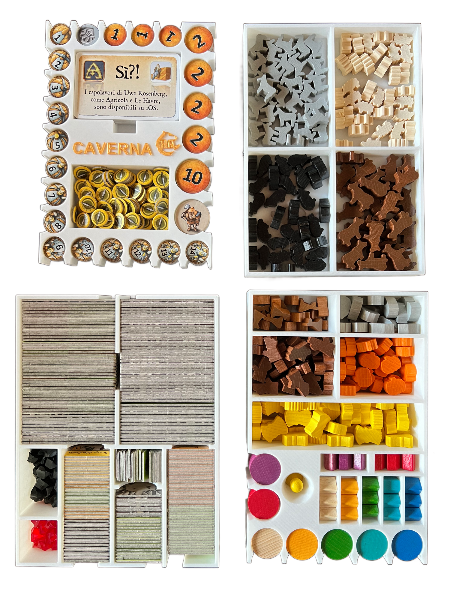 Caverna Board Game Organizer | 3D Printed Storage Insert