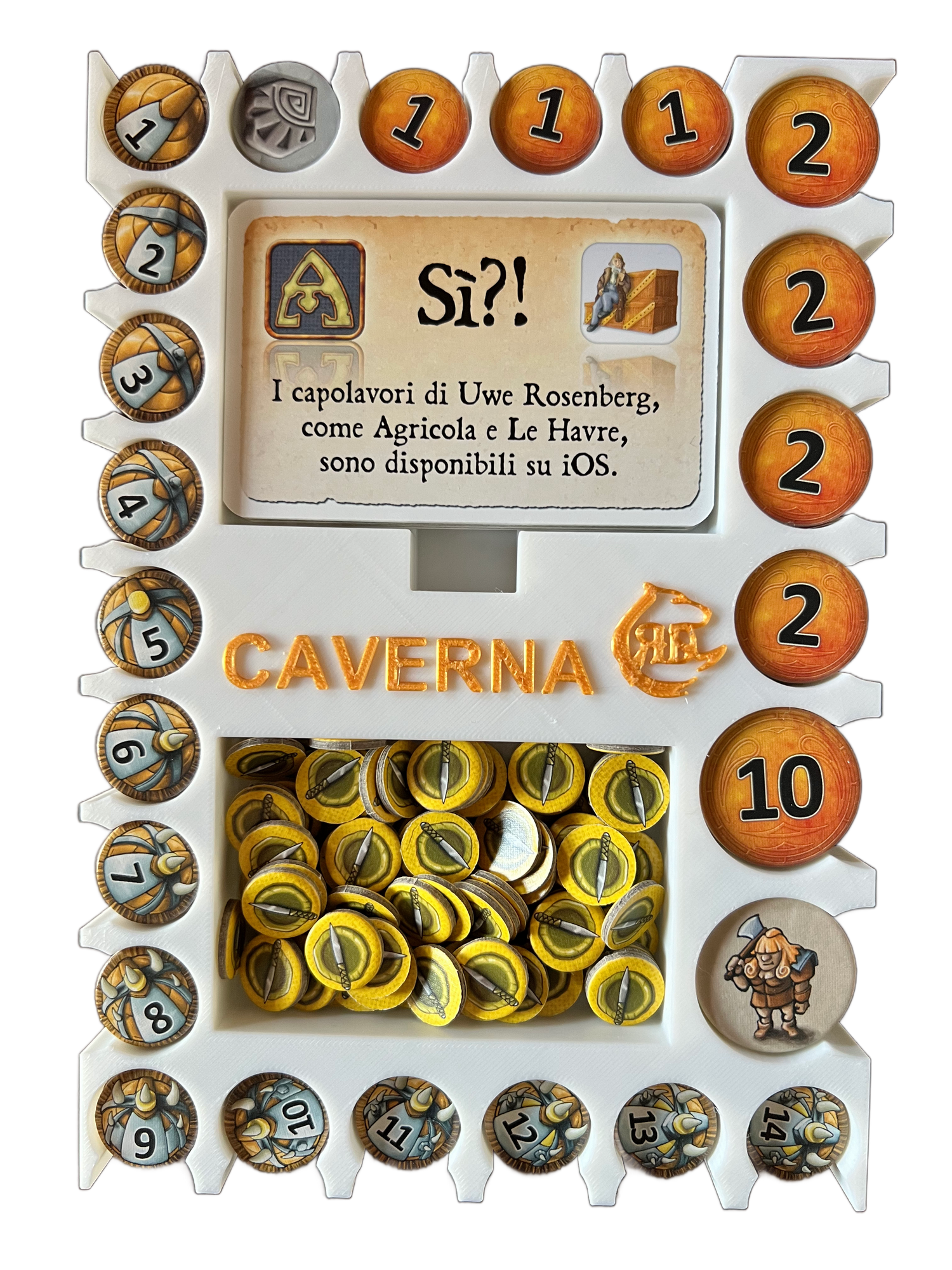 Caverna Board Game Organizer | 3D Printed Storage Insert