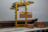 H0 Scale Port Diorama - Terracotta Containers