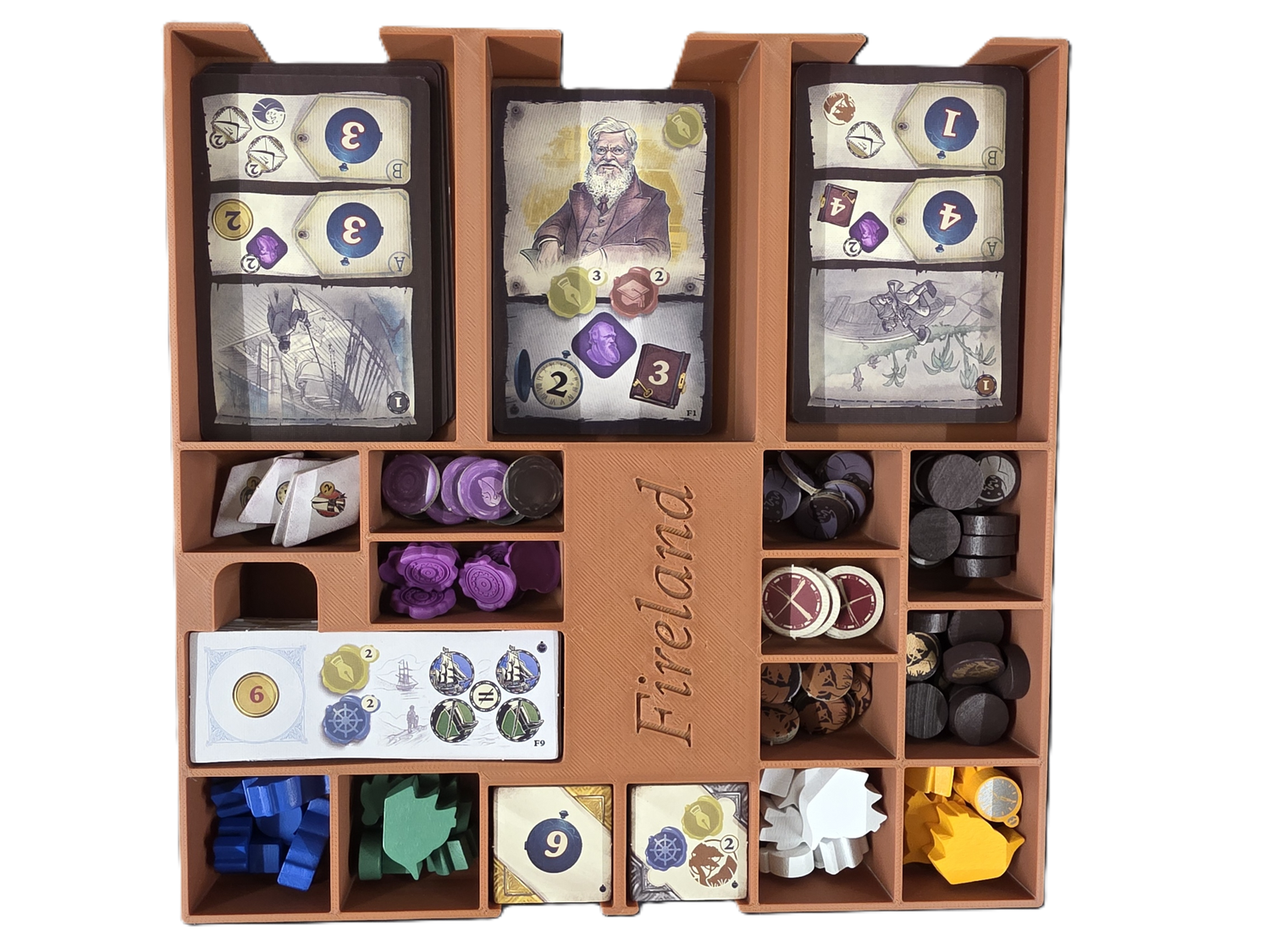 Insert for Darwin's Journey Collector's Edition and all expansions - STL Files to 3d print your insert