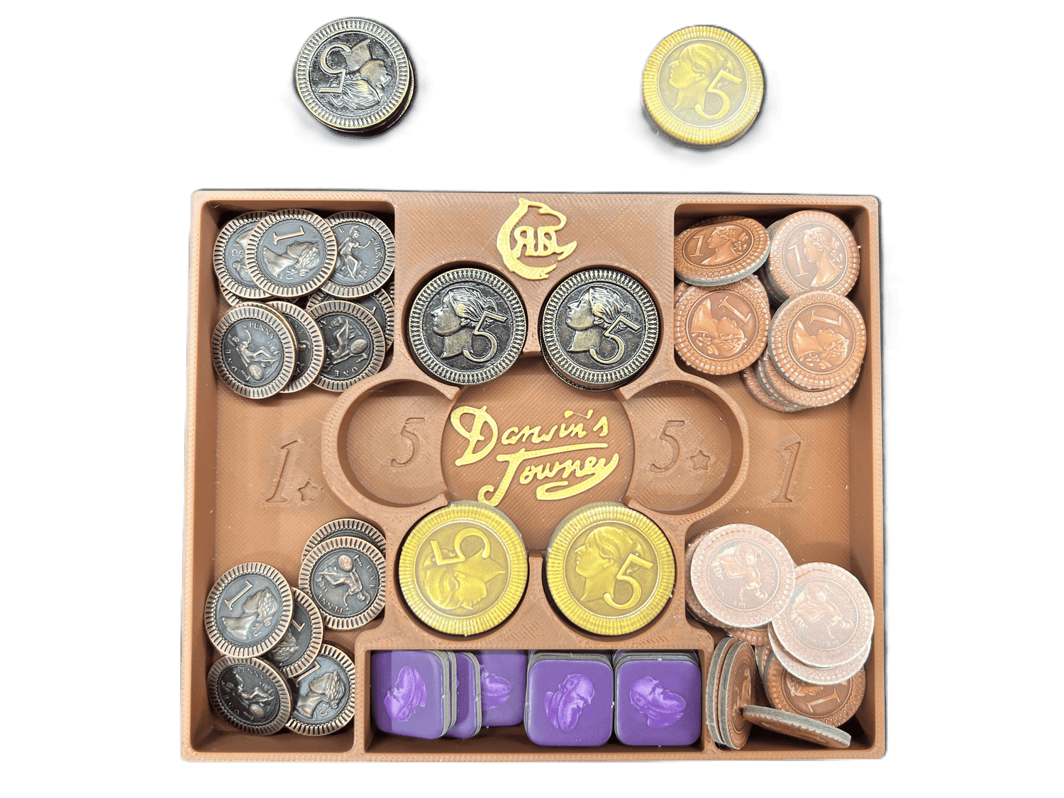 Insert for Darwin's Journey Collector's Edition and all expansions - STL Files to 3d print your insert