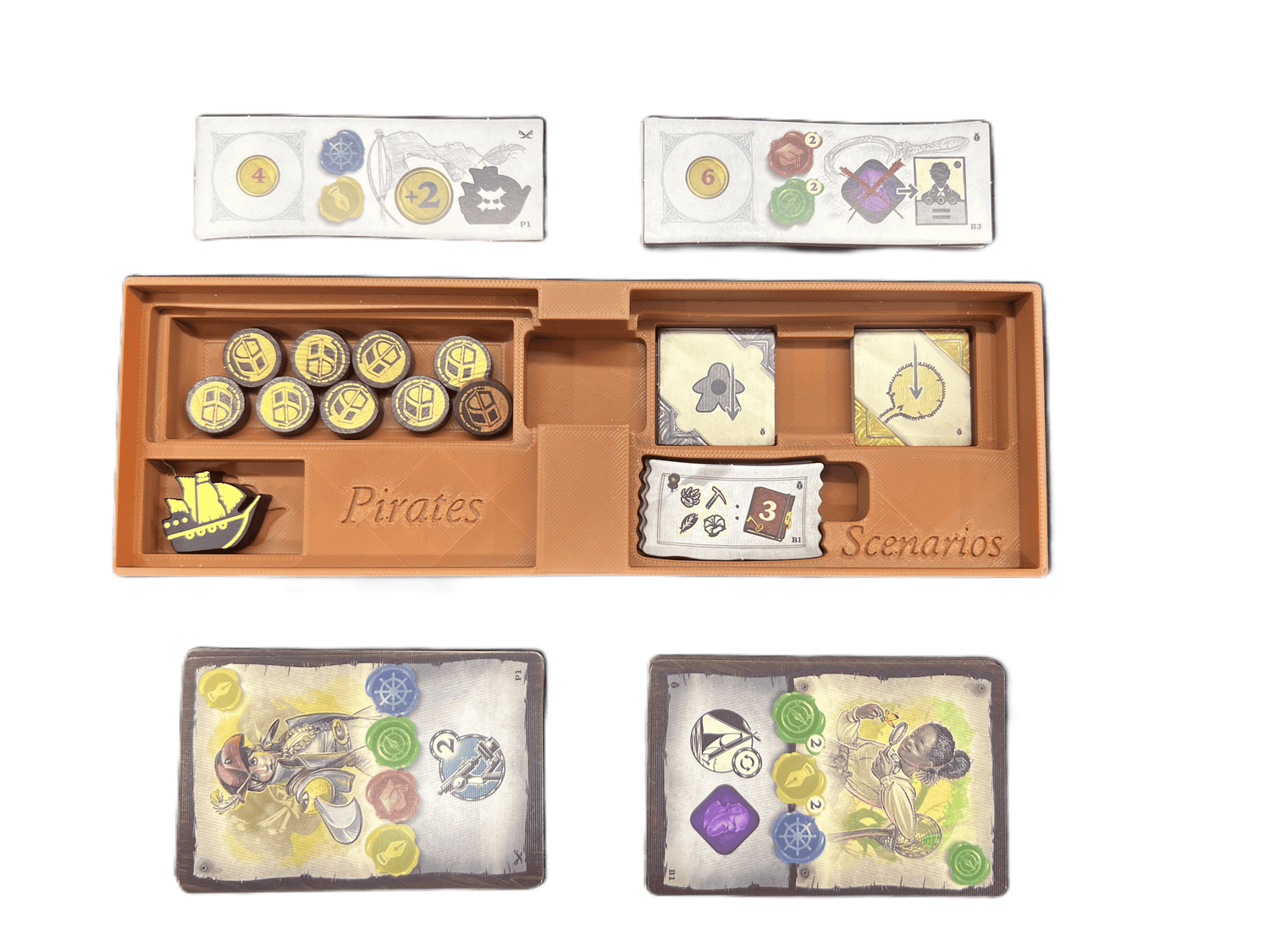 Insert for Darwin's Journey Collector's Edition and all expansions - STL Files to 3d print your insert
