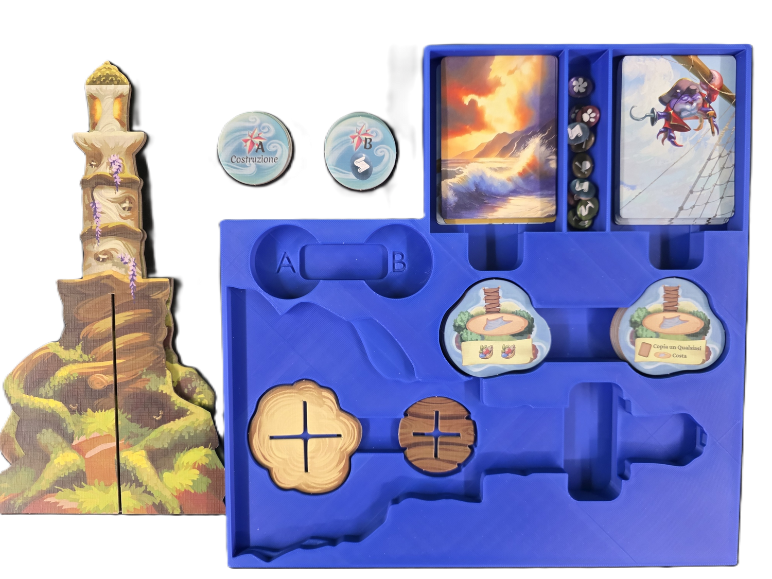 Everdell Farshore Insert - Unofficial - STL FILE to 3D print